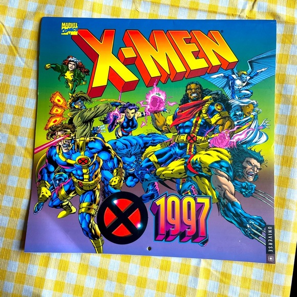 RARE X-Men 1997 Comic Art Poster calendar - Picture 1 of 4